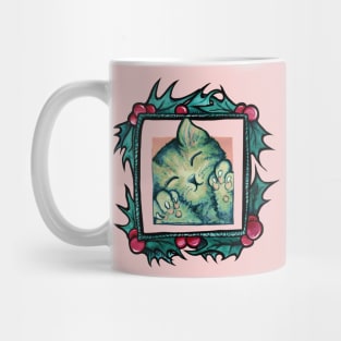 Cute Merry Christmas Kitty Mug